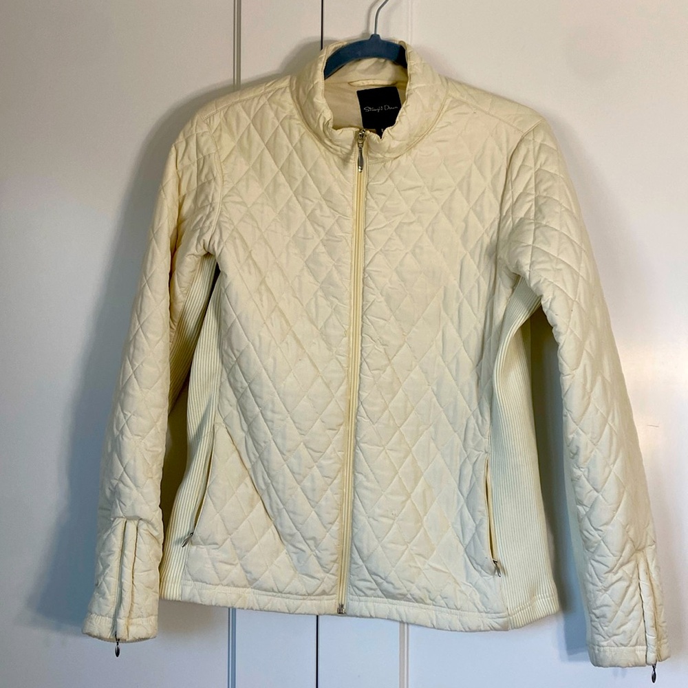 Straight Down women’s  lightweight jacket L cream